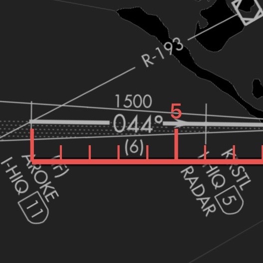 App help image showing the plate scale ruler